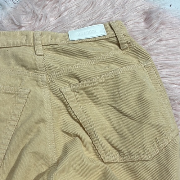 NWT Re/done 70's Ultra High Rise Birch Corduroy Wide Leg Pants - Picture 12 of 12